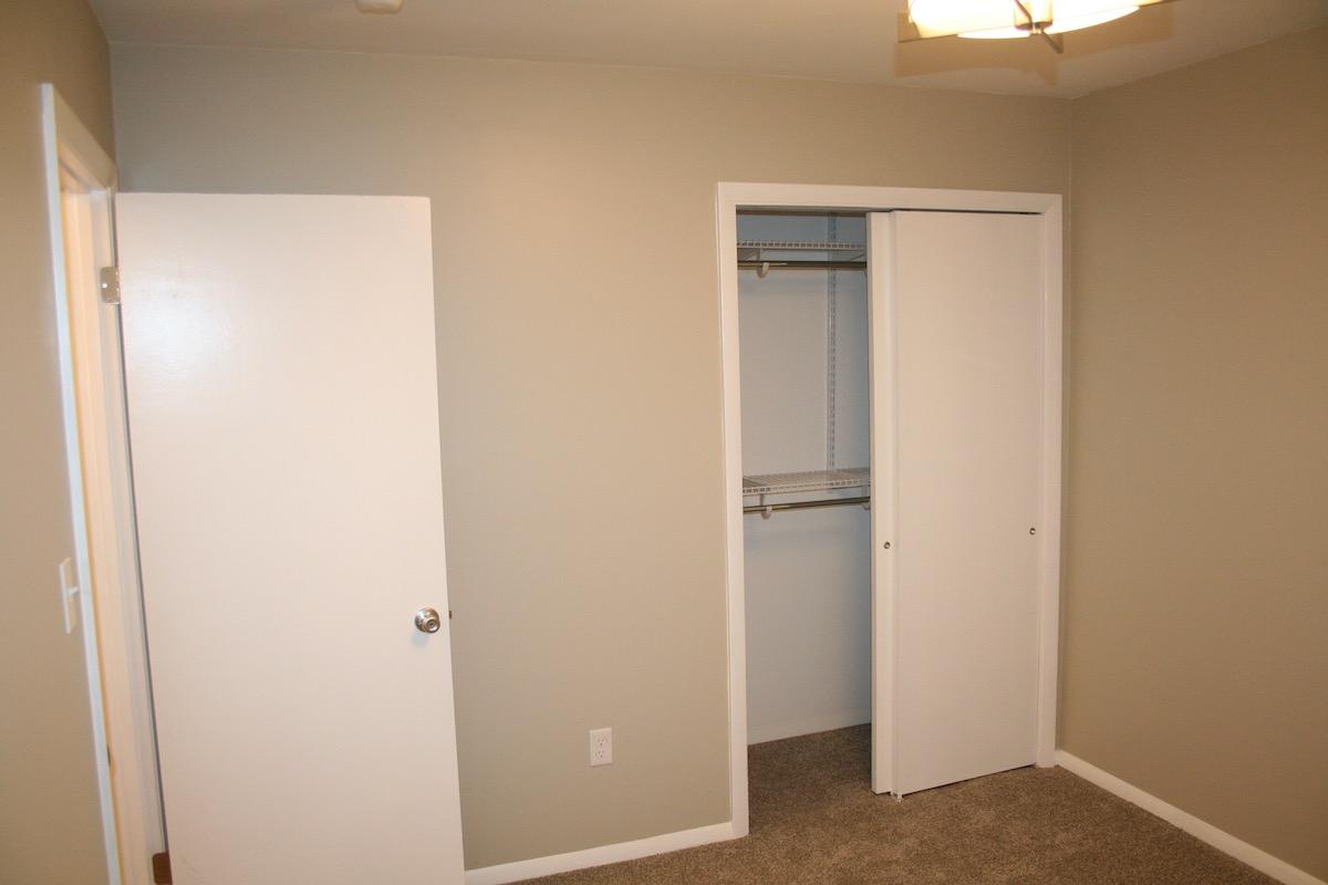 Bedroom and closet