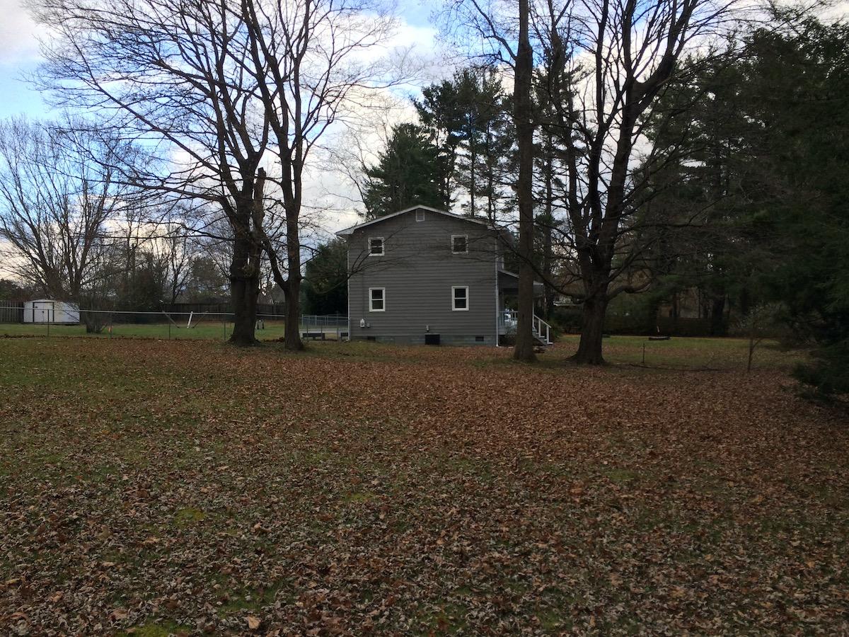 Side view from empty lot